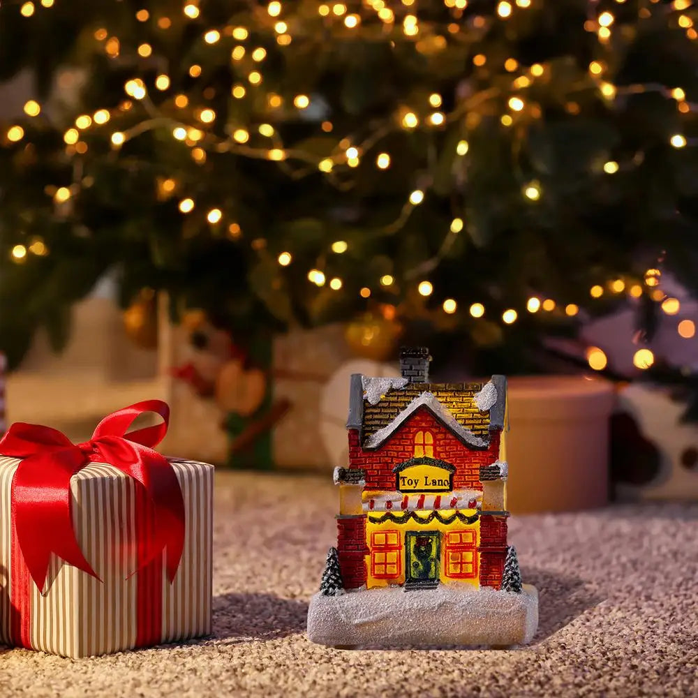 Glowing Christmas Village House LED Ornament Decor - Image 18