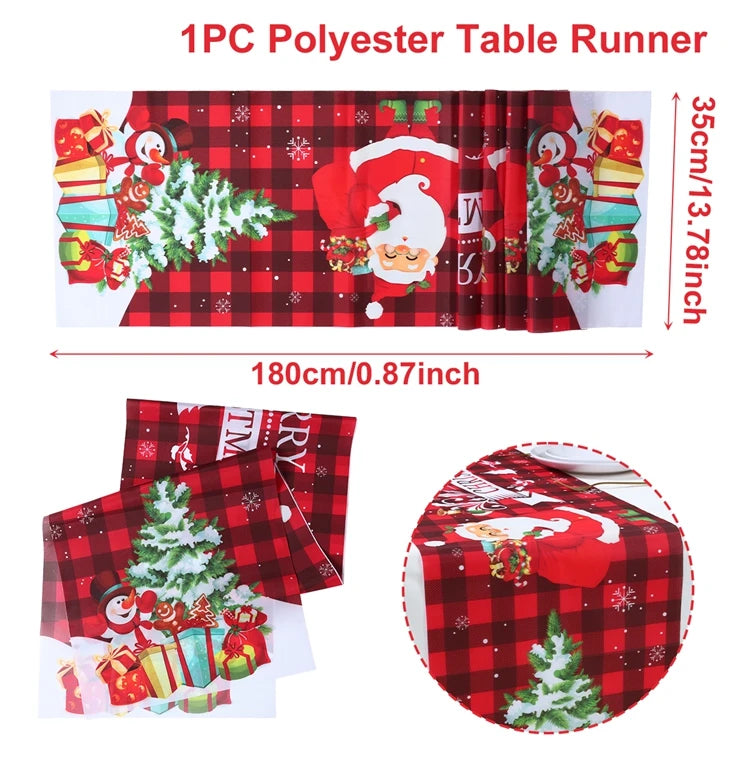 Festive Christmas Table Runner for Holiday Décor - Image 30