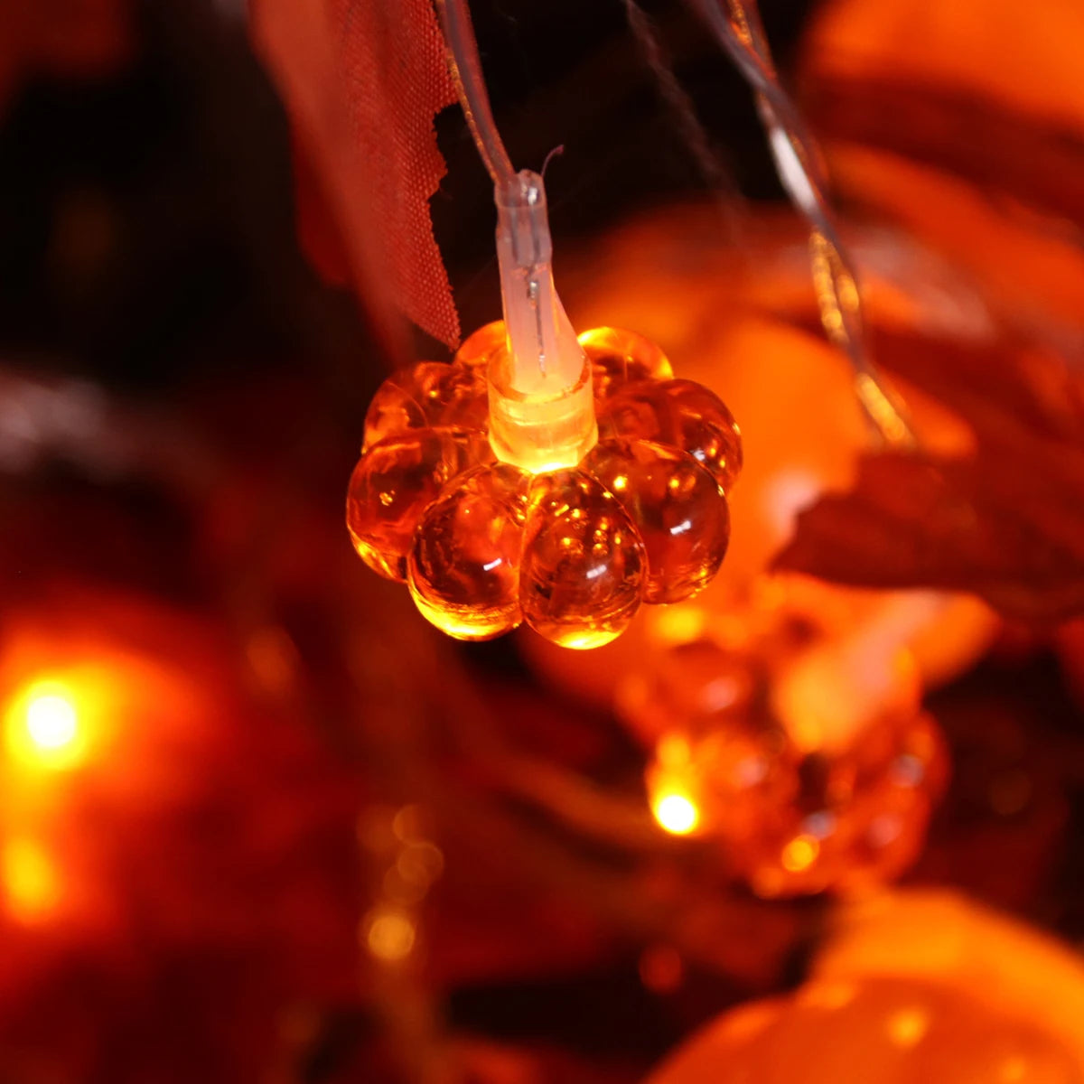 Festive Pumpkin & Maple Leaf String Lights - Image 17