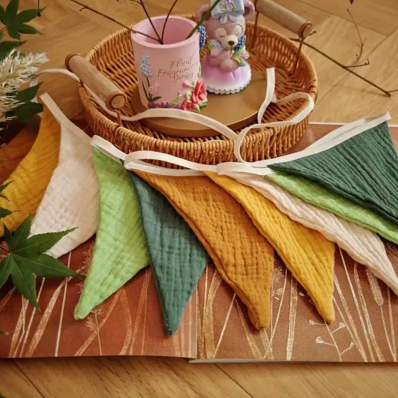 Colorful Jute Pennant Bunting for Holiday Decor - Image 7