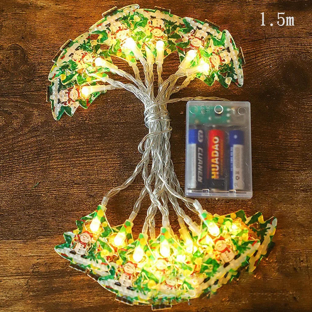 10 LED Christmas Light String - Festive Elk & Santa Decor - Image 8