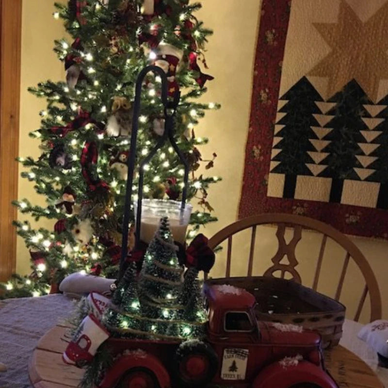 Festive Red Truck Christmas Ornament for Outdoors - Image 4