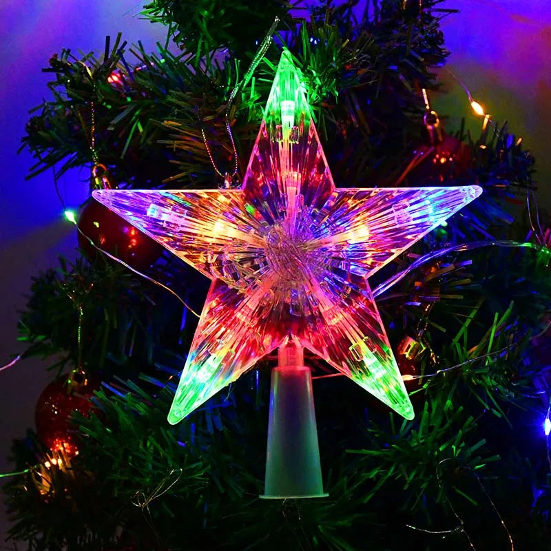 Enchanting LED Christmas Tree Star Topper Ornament - Image 15