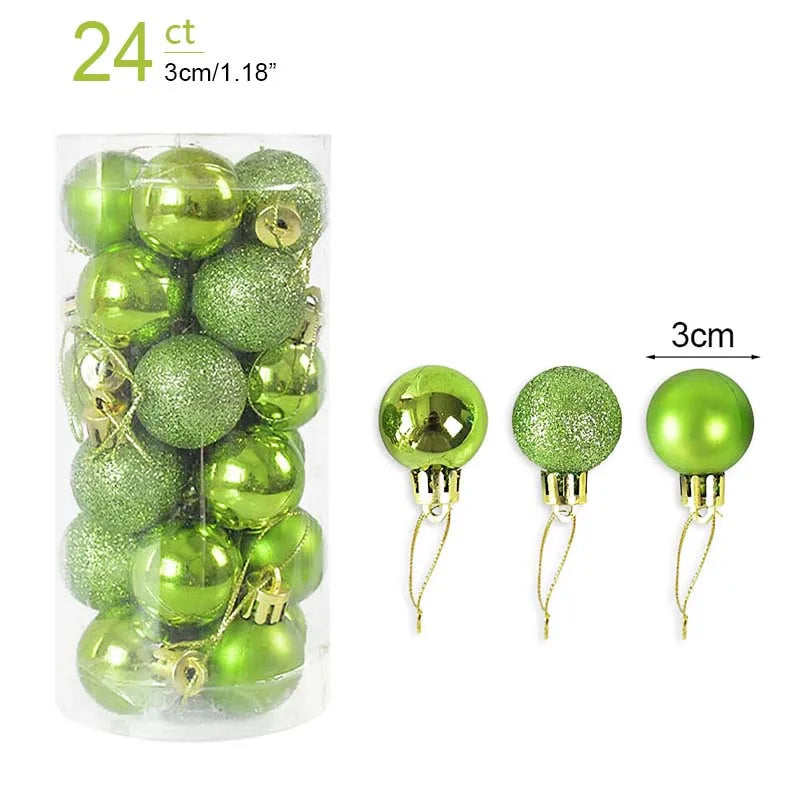 Festive Christmas Ball Ornaments for Tree Decor - Image 35