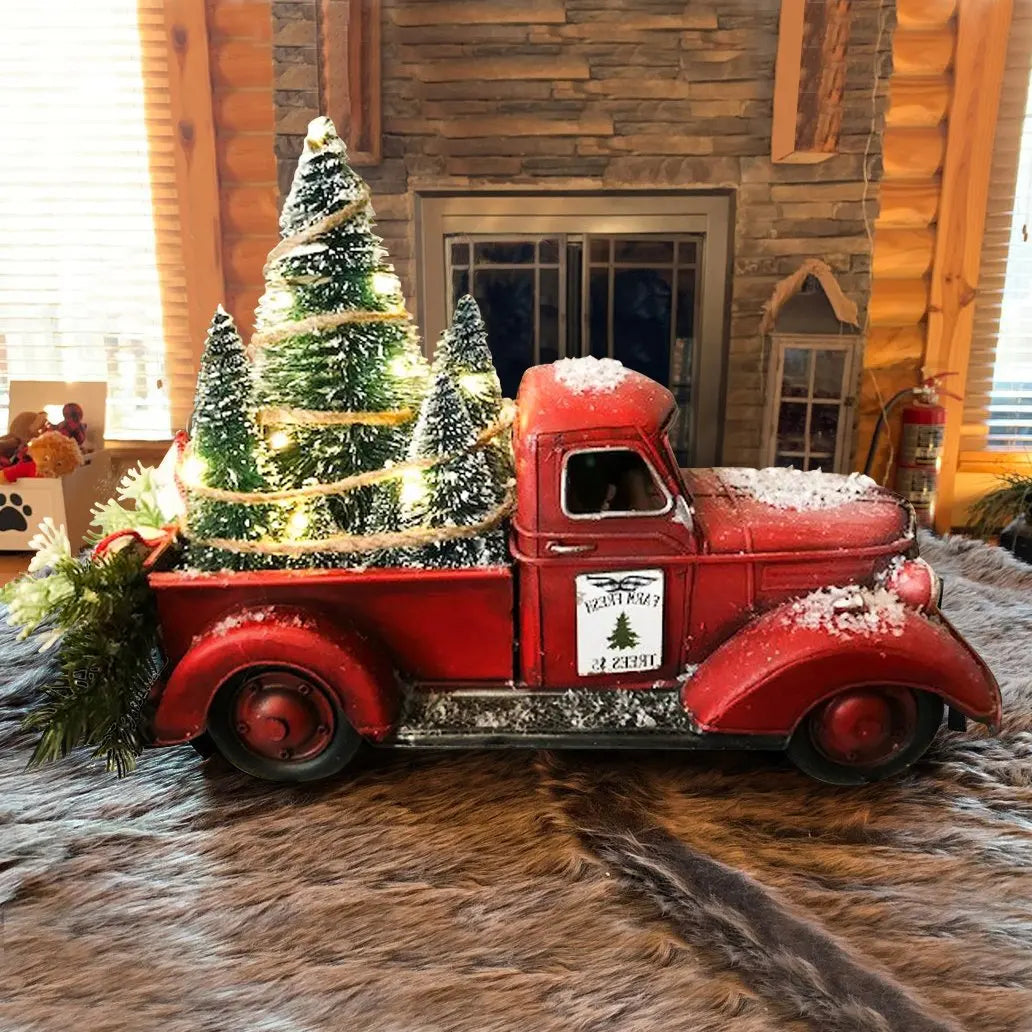 Festive Red Truck Christmas Ornament for Outdoors - Image 8