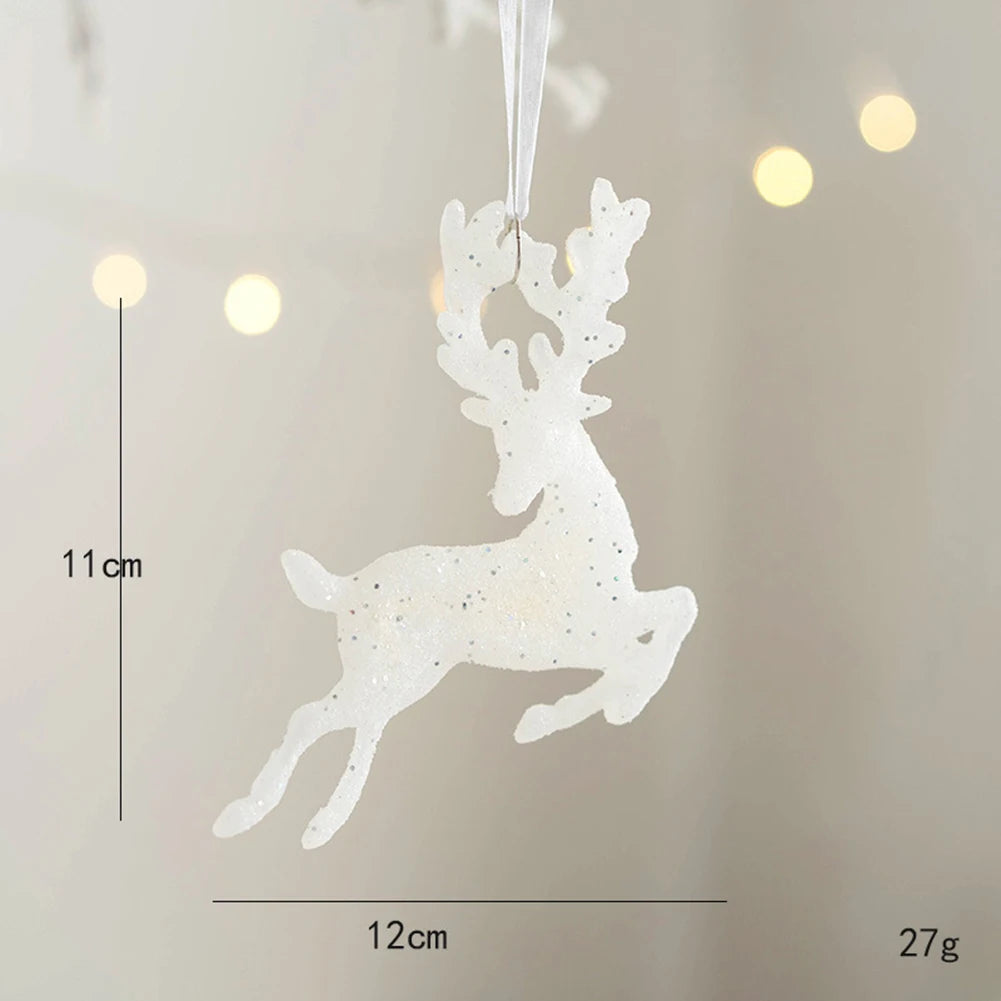 Glittering Elk Ornaments for Festive Christmas Decor - Image 19