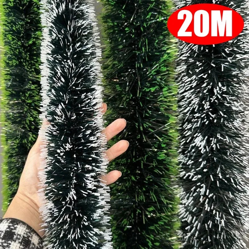 Festive Green Cane Ribbons for Christmas Decor