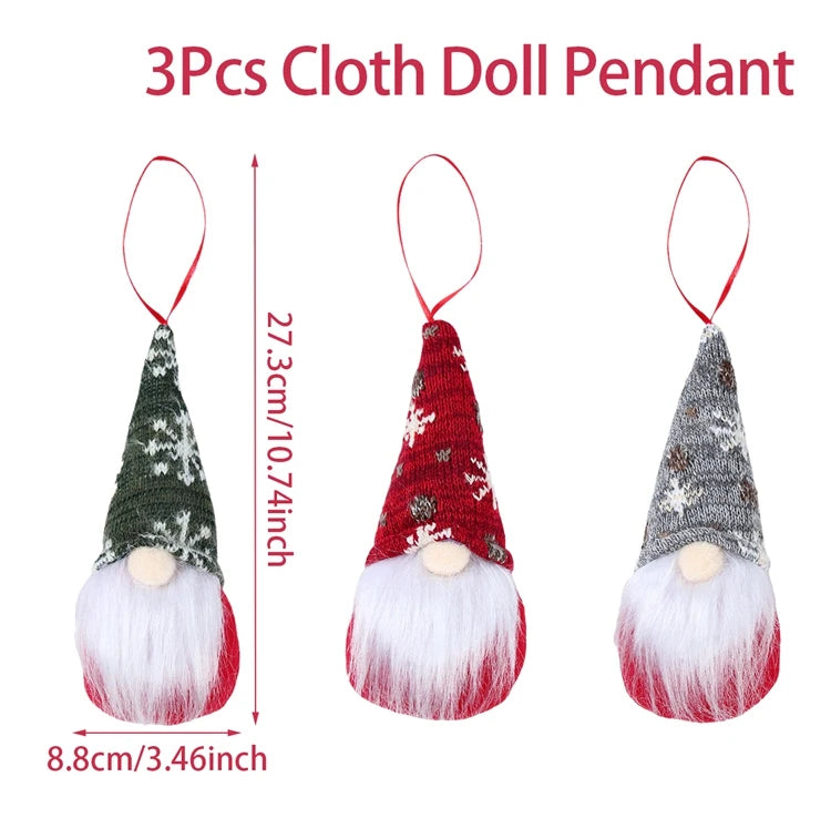 Charming Faceless Doll Christmas Tree Ornament - Image 2