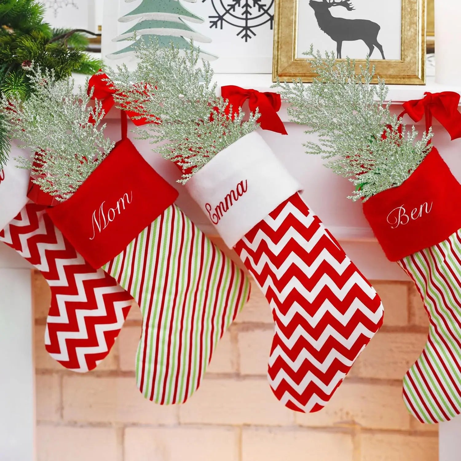 Faux Frosted Pine Christmas Sprigs - Decorate in Style - Image 15