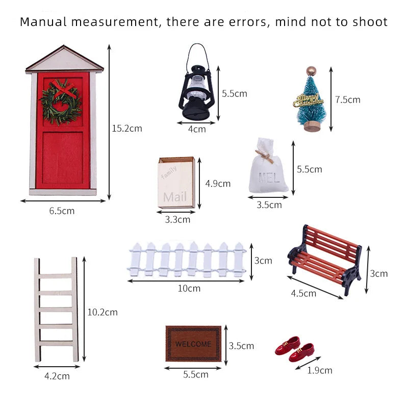 11-Piece Christmas Elf Door & Decor Set - Image 13