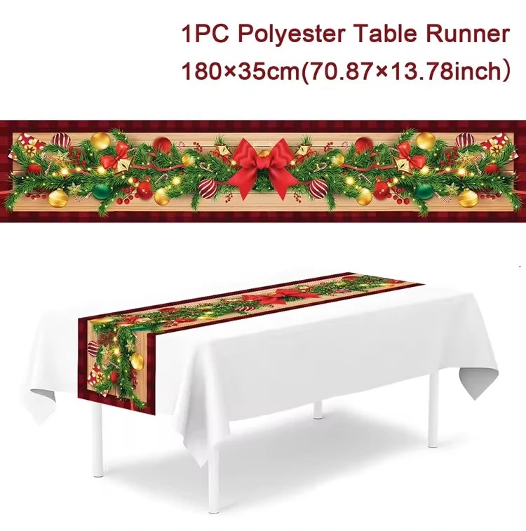 Festive Merry Christmas Table Runner for Holiday Cheer - Image 14
