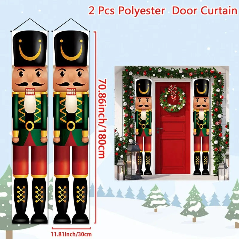 Festive Christmas Nutcracker Door Banner Decoration - Image 19