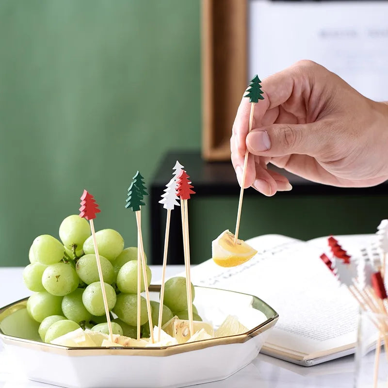 50Pcs Christmas Bamboo Sticks for Festive Decor - Image 9