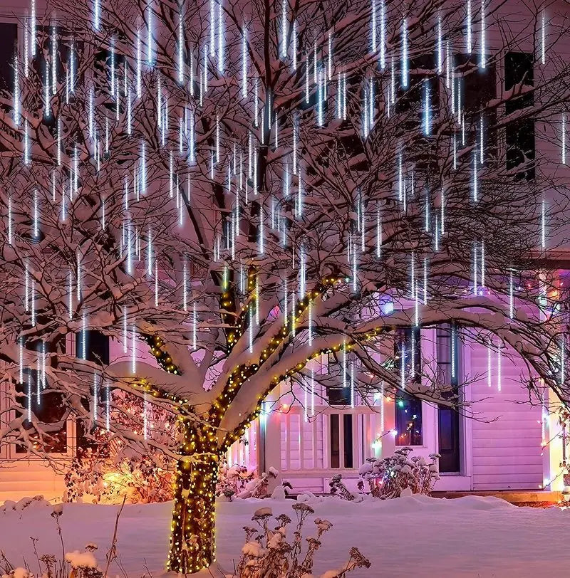 Waterproof LED Meteor Shower Lights for Christmas - Image 4