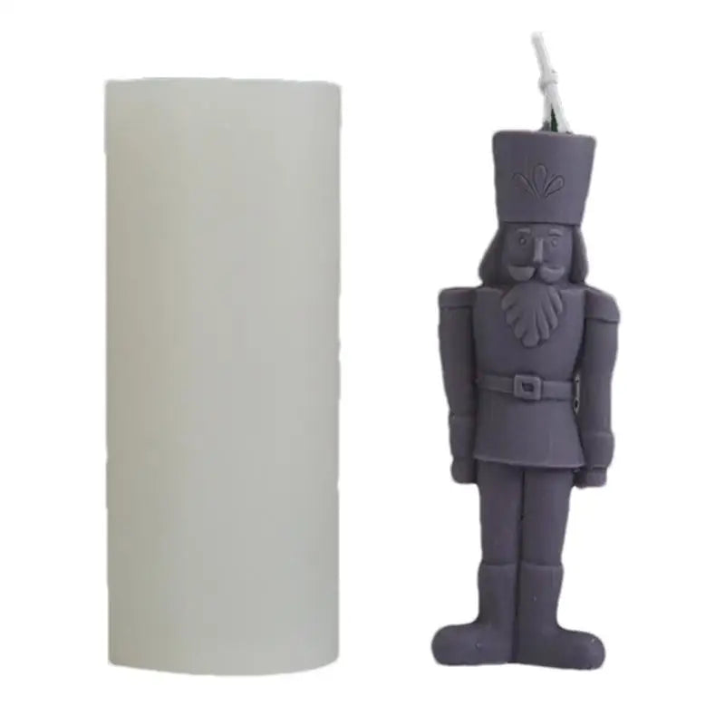 DIY Nutcracker Candle Mold for Festive Decor