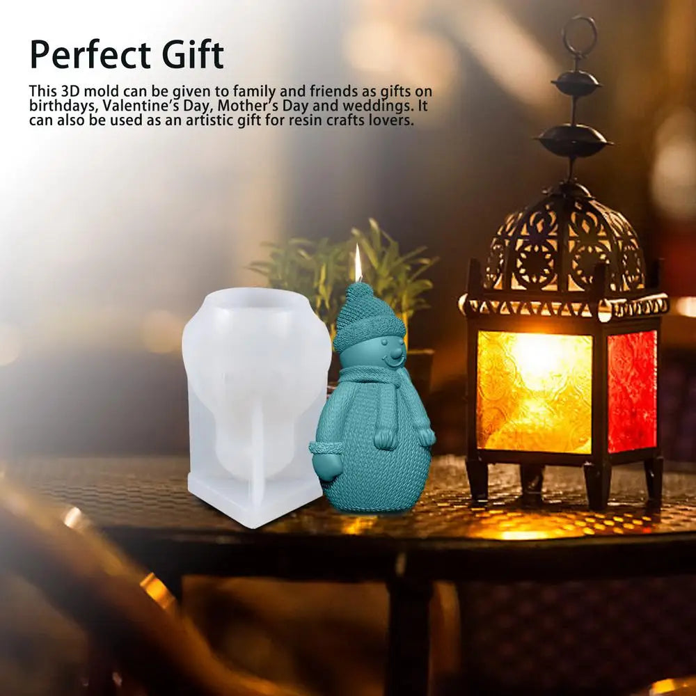 Charming 3D Snowman Resin Molds for Christmas Decor - Image 9