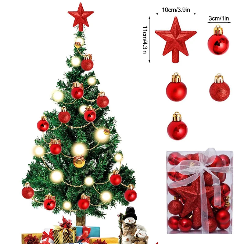 30-Piece Christmas Bauble Set for Tree Decor - Image 6