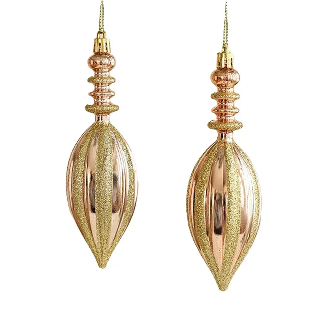 2pc Candy Cane & Pine Cone Tree Ornaments - Image 8