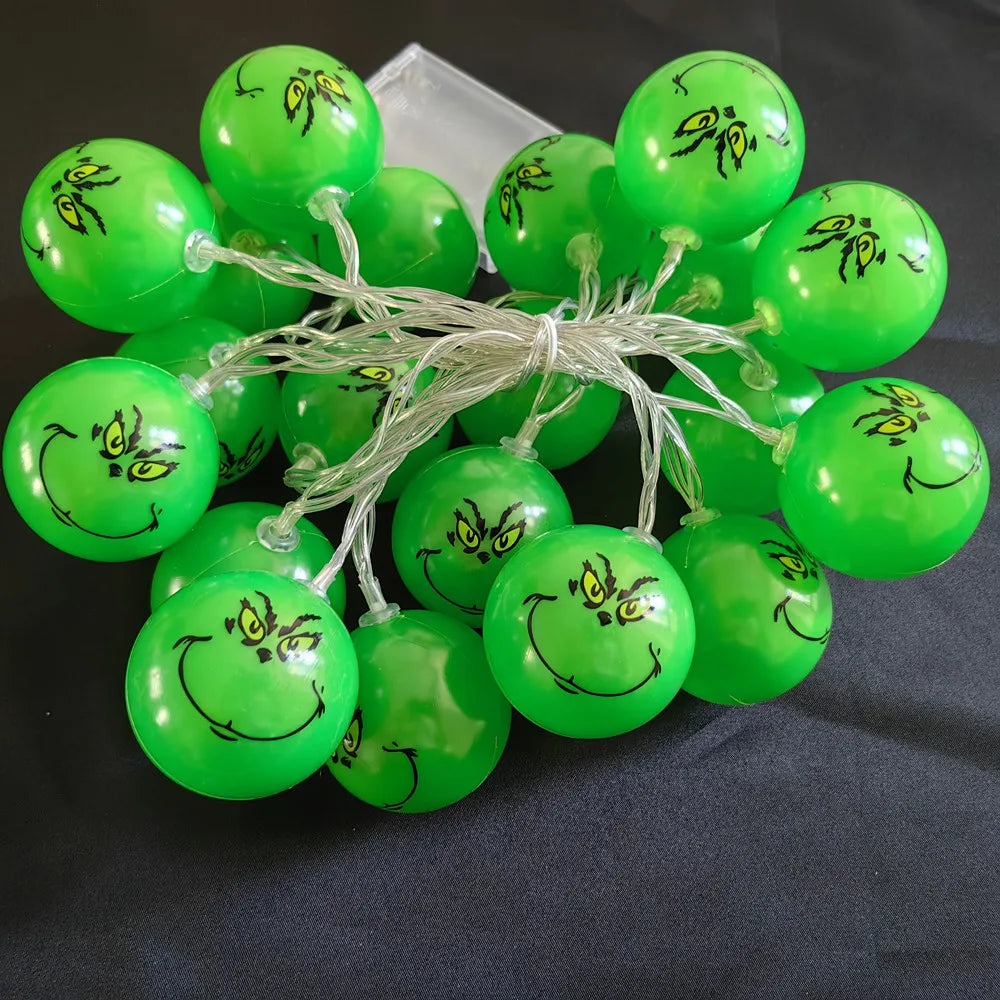 Festive Green Ball String Lights for Holidays - Image 39