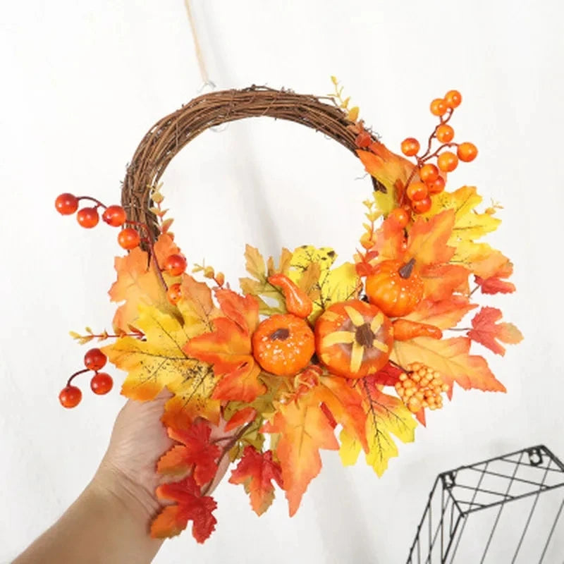 Autumn Pumpkin Berry Wreath for Festive Decor - Image 21