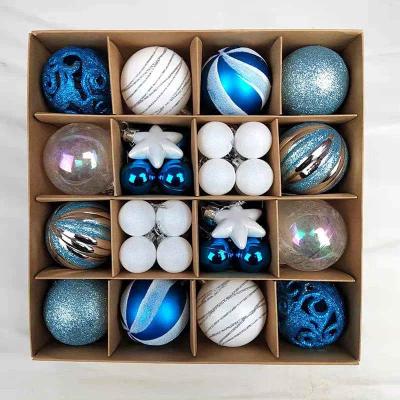 Vibrant 44pcs Multicolor Christmas Tree Ball Set - Image 24