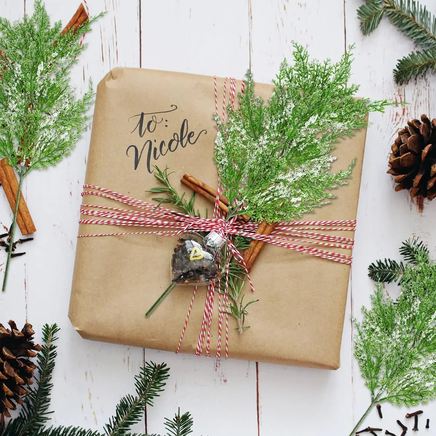 Faux Frosted Pine Christmas Sprigs - Decorate in Style - Image 6
