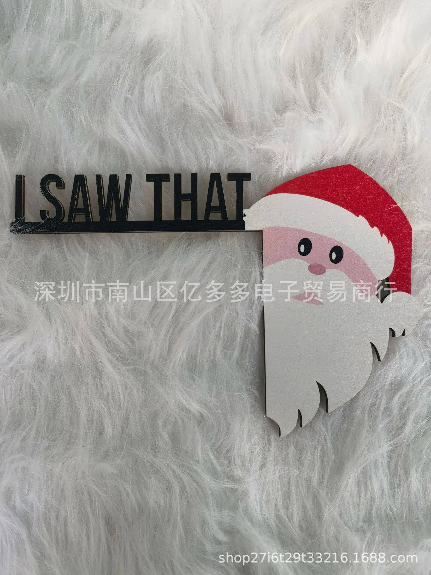 Festive Santa & Elk Wooden Door Frame Décor - Image 26