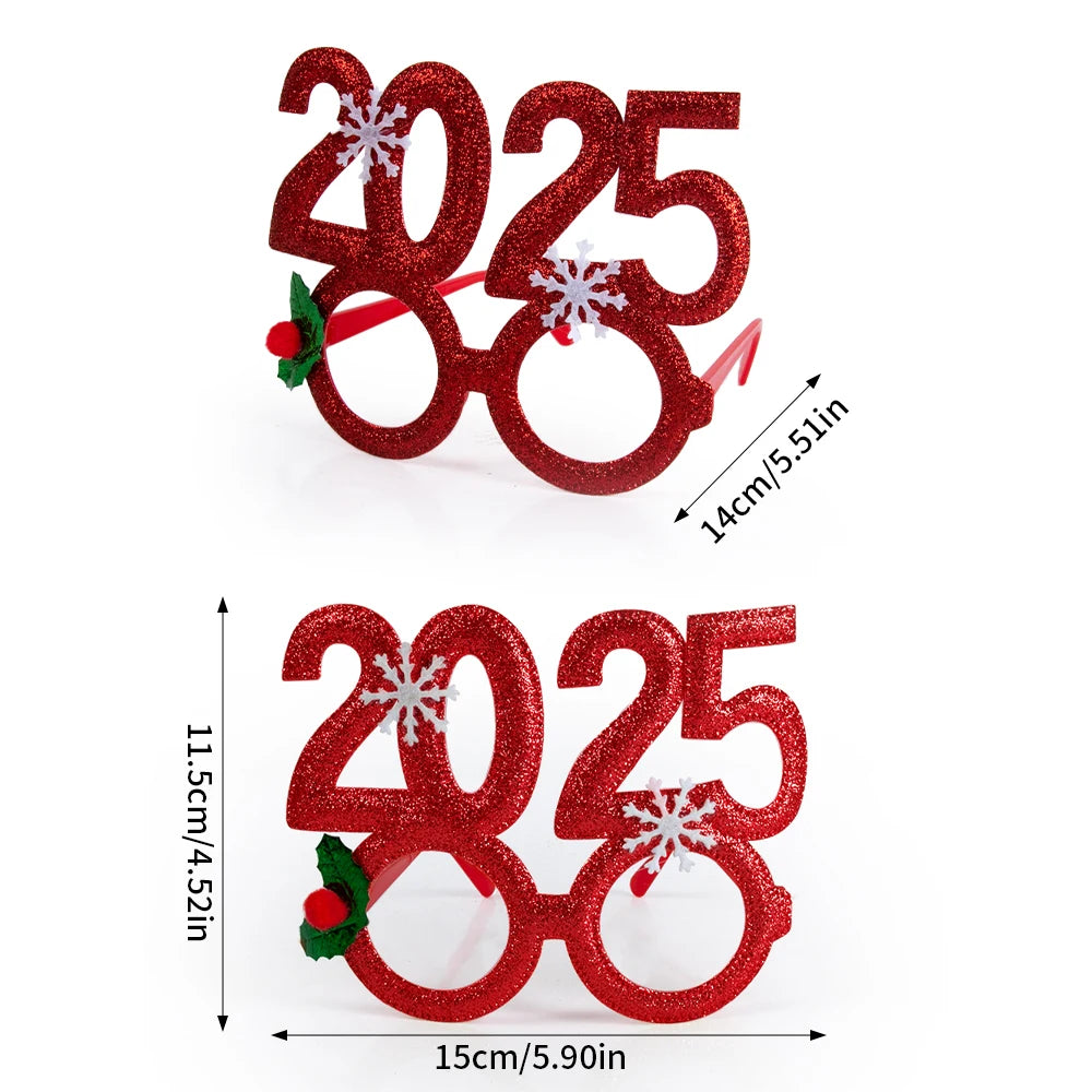 Festive New Year Glasses & Photo Booth Props - Image 6