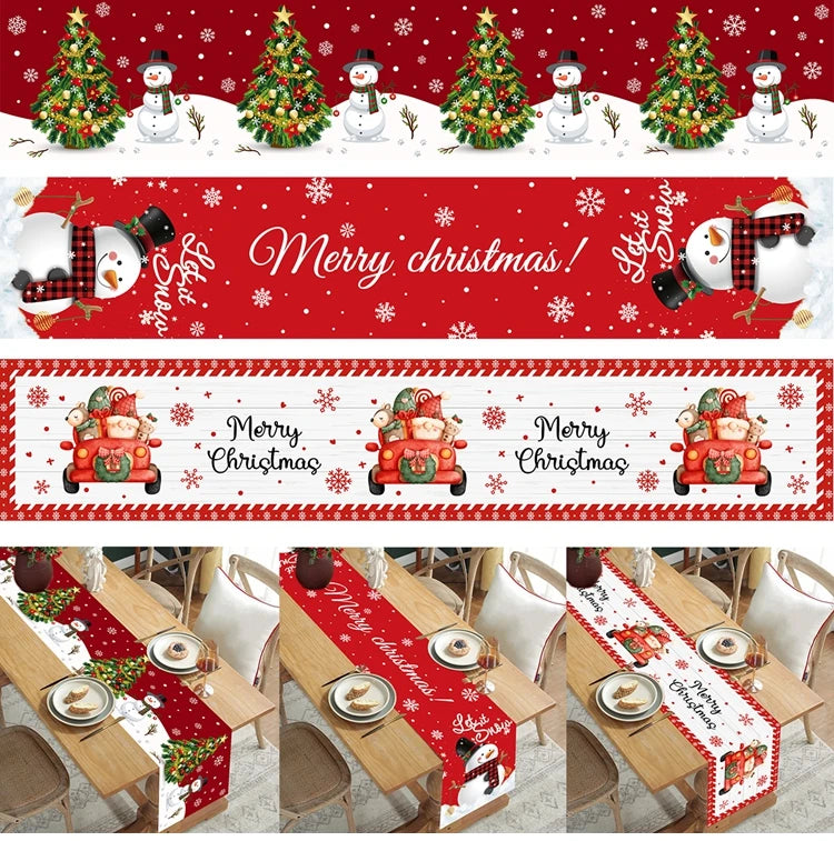 Festive Christmas Table Runners for Holiday Cheer - Image 43