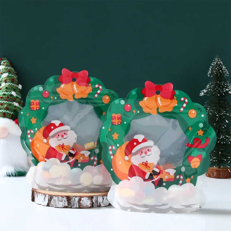 5PCS Festive Christmas Candy Bags for Holiday Cheer - Image 15