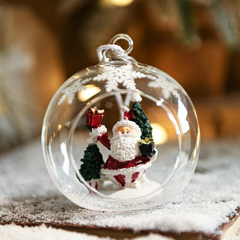 Charming Transparent Glass Christmas Tree Ornaments - Image 9