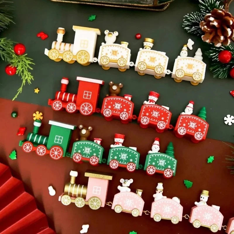 Charming Handcrafted Plastic Train Ornament for Christmas - Image 3