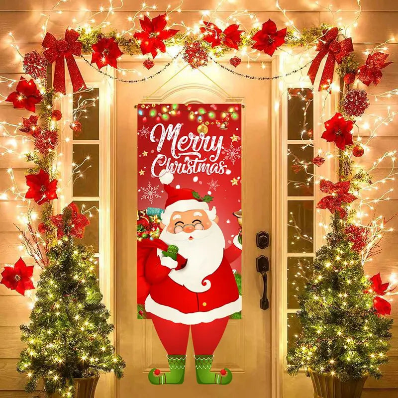 Charming Christmas Hanging Flag Decor for Home - Image 21