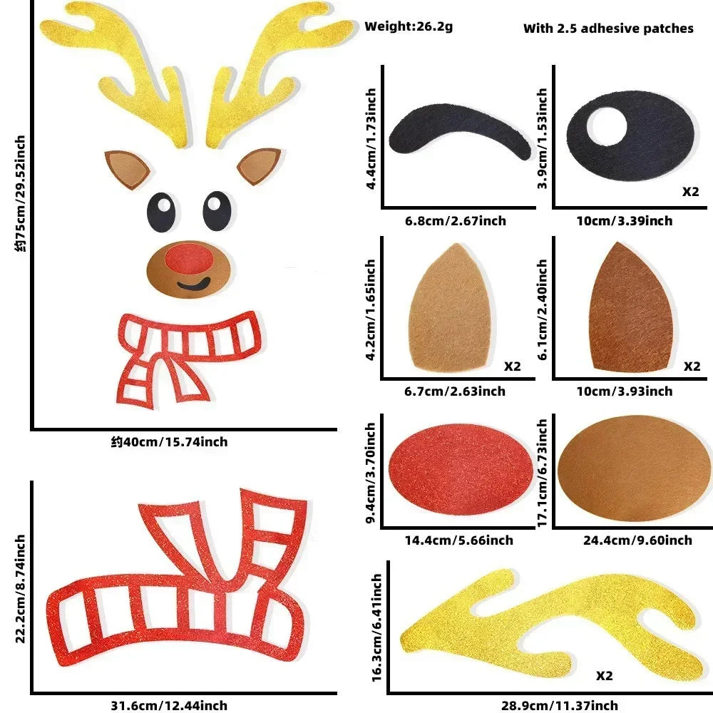 Festive Snowman & Santa Claus Window Stickers - Image 21