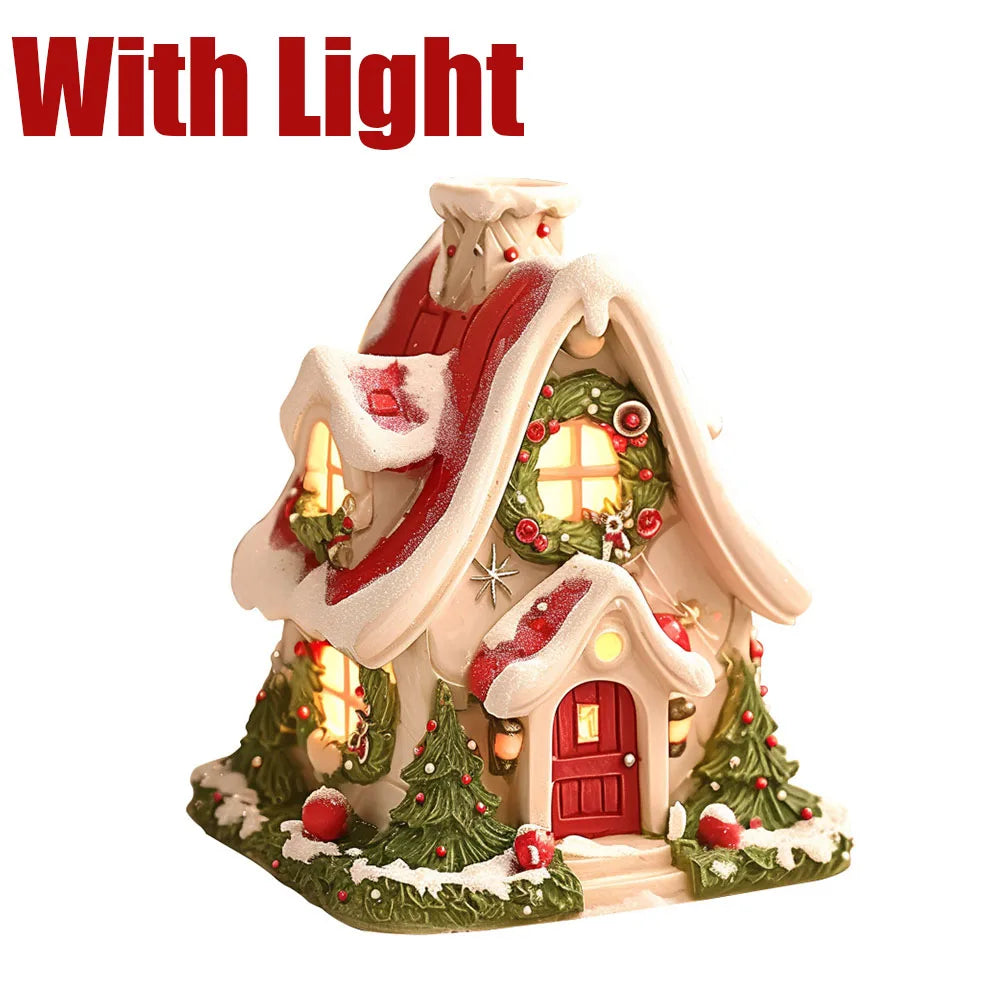 Glowing Christmas Village House LED Ornament Decor - Image 4