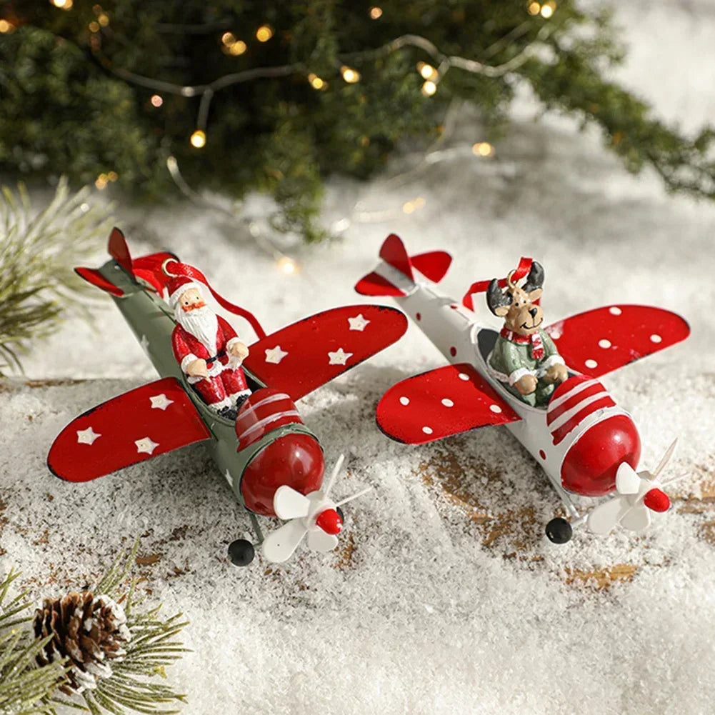Charming Airplane Christmas Tree Ornaments - Image 7