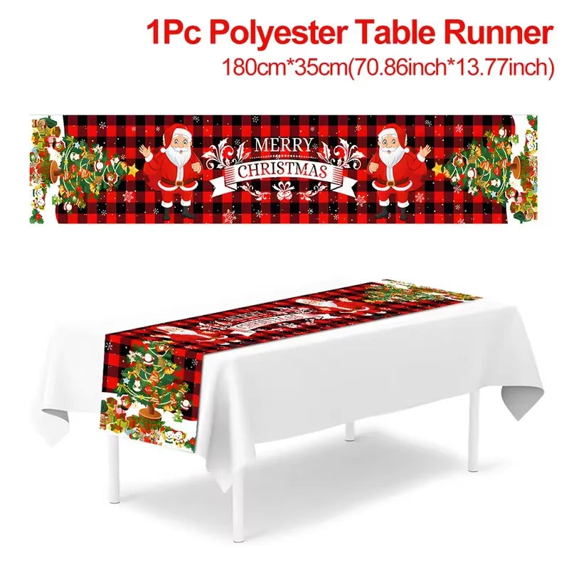 Festive Christmas Table Runner for Holiday Décor - Image 48