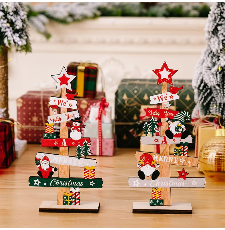 Charming Wooden Santa Claus Christmas Decor & Gifts - Image 14