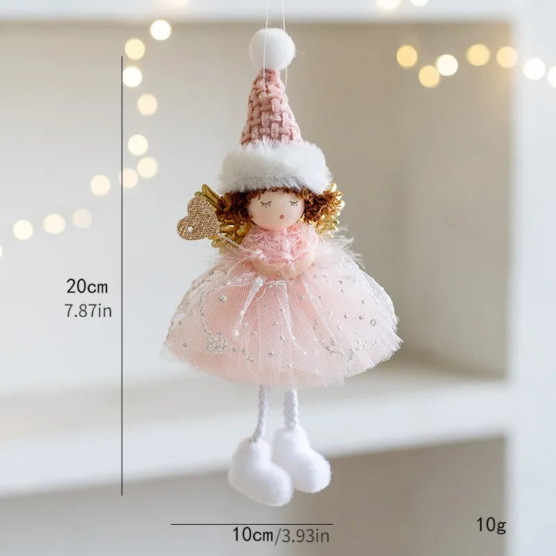 Charming Christmas Angel Doll Tree Ornaments - Image 2