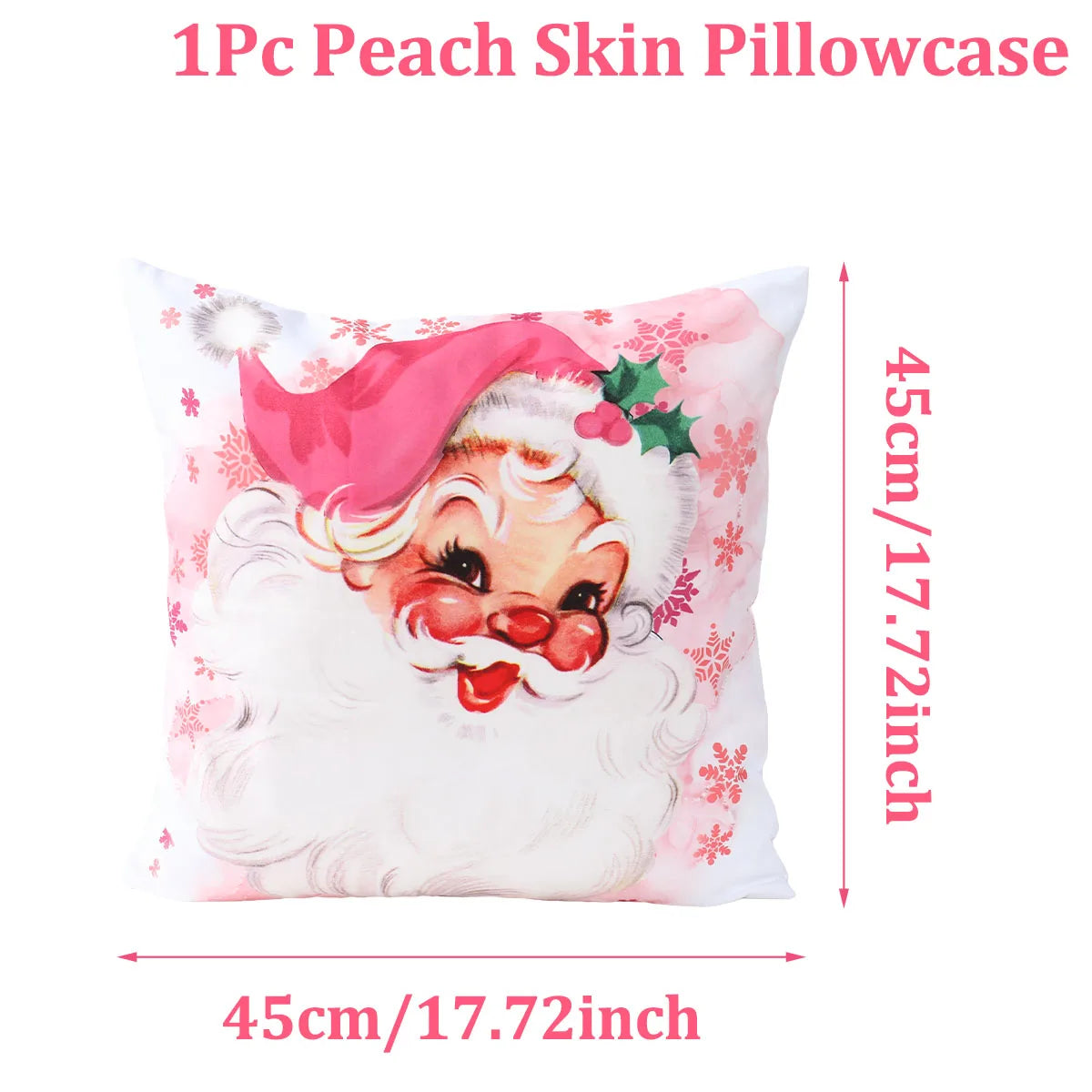 Charming Santa Claus Pillowcase for Festive Decor - Image 6