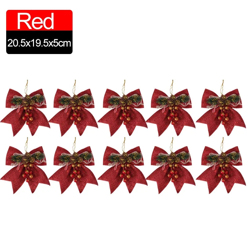 Elegant Christmas Tree Decoration Set in Festive Colors - Image 6