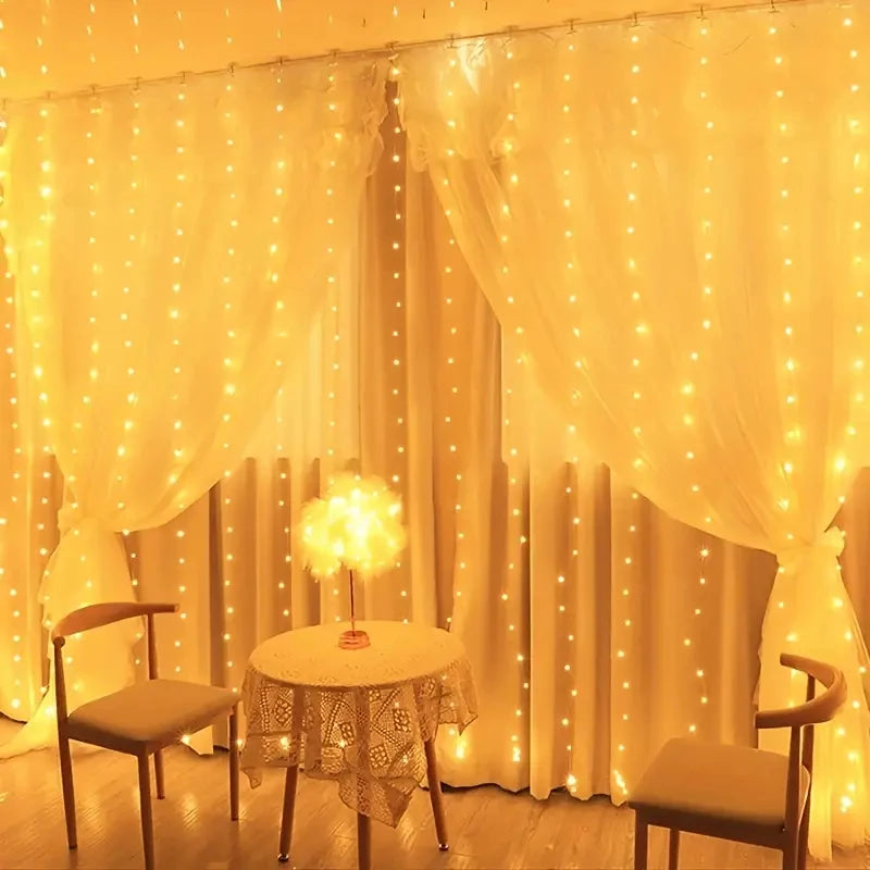 Magical USB Christmas Curtain String Lights 8 Modes - Image 8