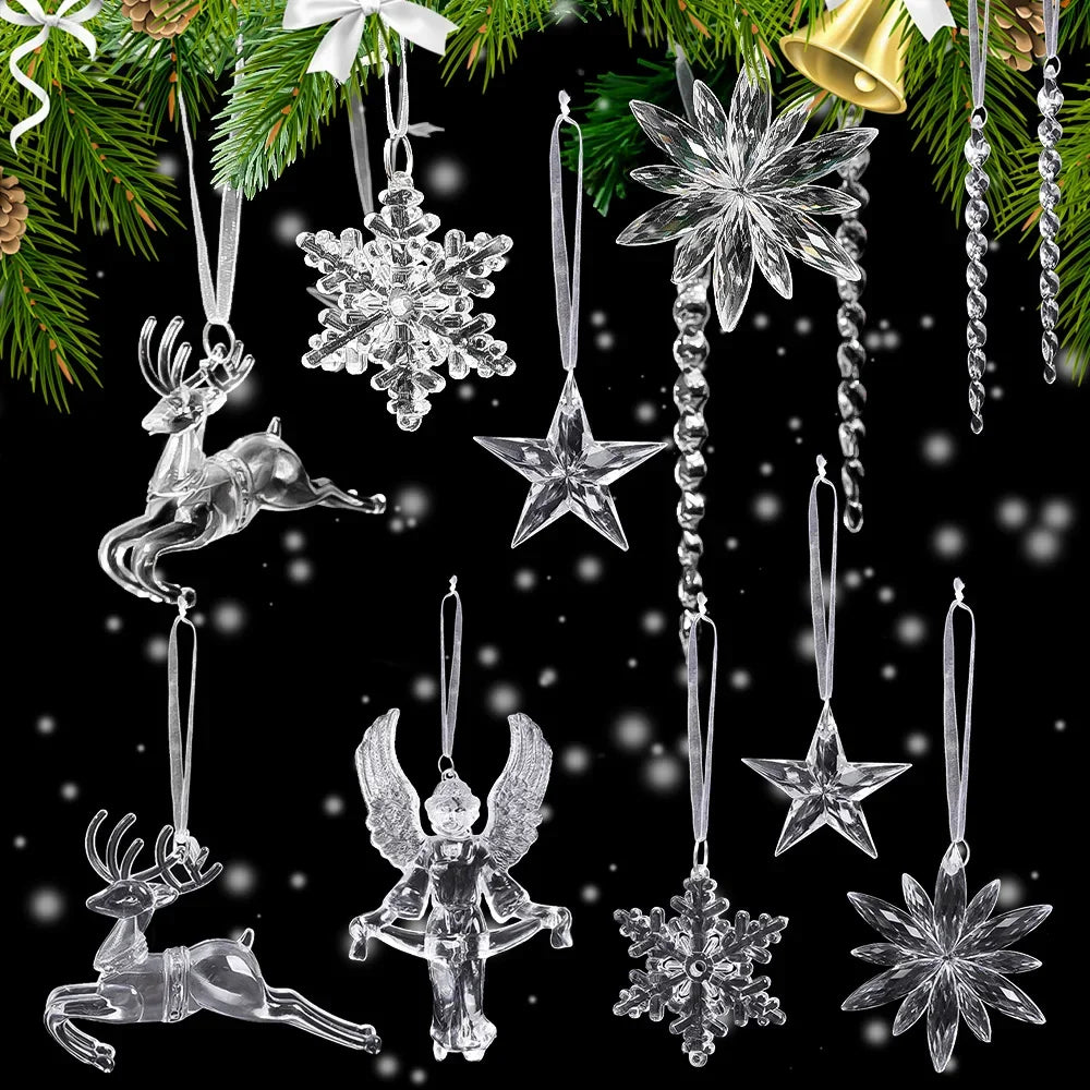 Crystal Snowflake Ornaments for Festive Christmas Decor - Image 15