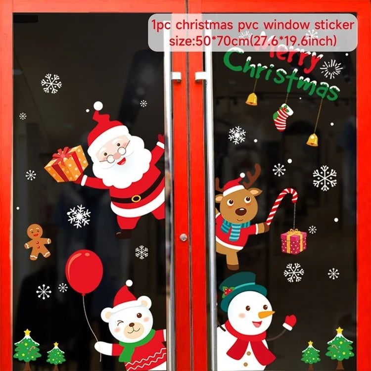 Festive Christmas Wall & Window Stickers Decor - Image 18