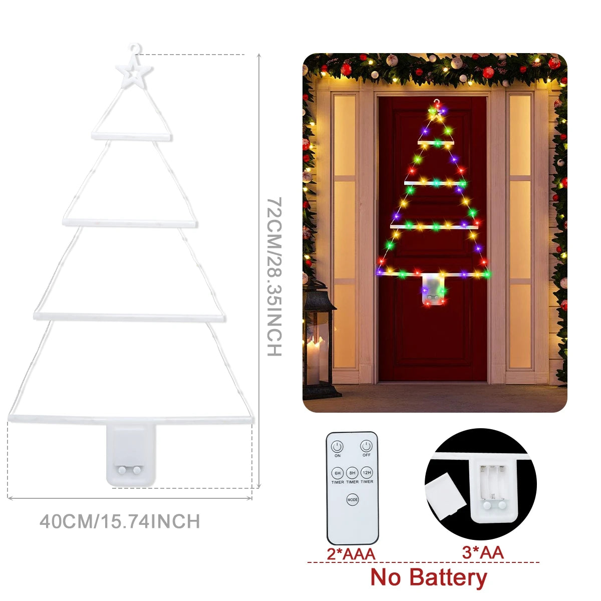 Santa Claus Climbing Ladder LED Christmas Light - Image 4