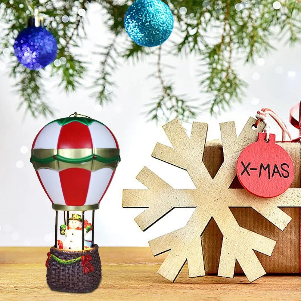 Festive LED Resin Snowman & Santa Ornaments - Image 5