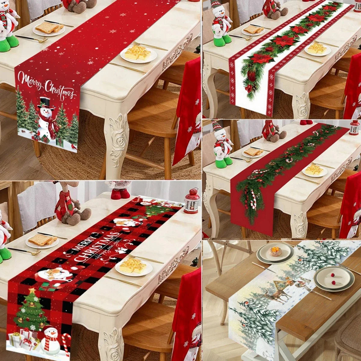 Festive Christmas Table Runner for Holiday Décor