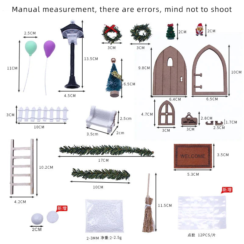 11-Piece Christmas Elf Door & Decor Set - Image 15
