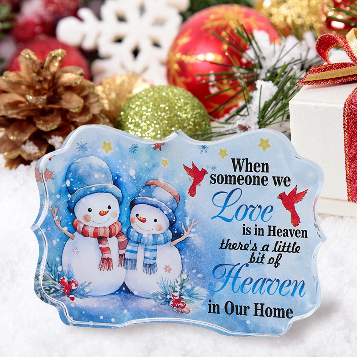 Charming Acrylic Christmas Ornament for Home Decor - Image 7