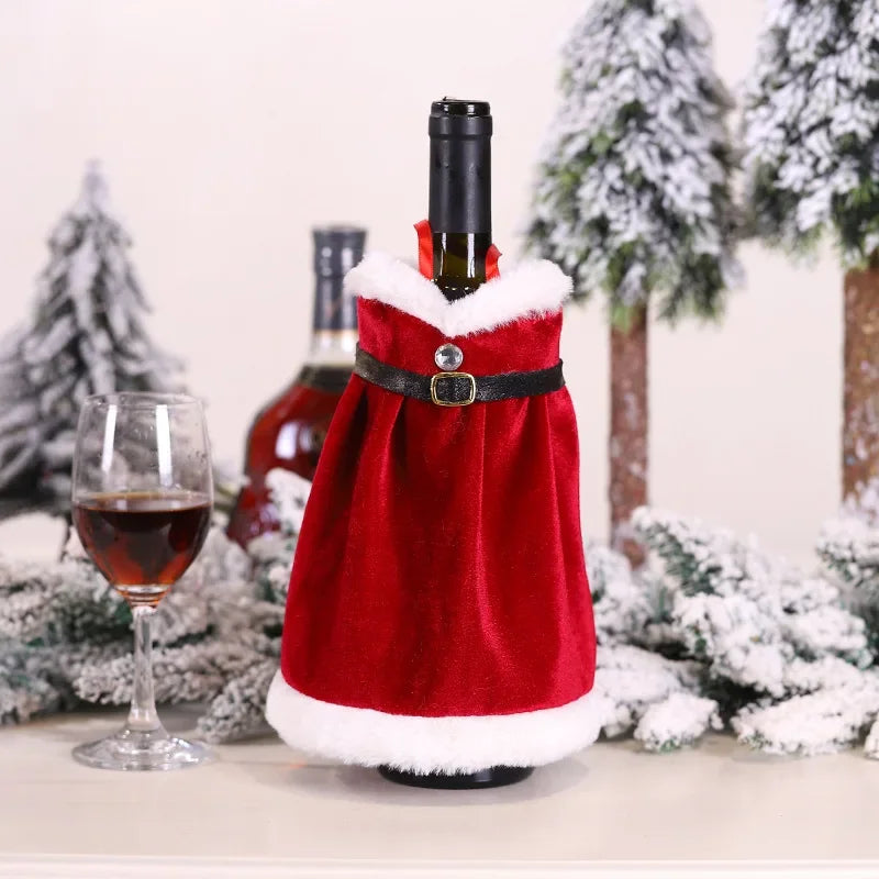 Festive Christmas Wine Bottle Cover & Ornament - Image 21